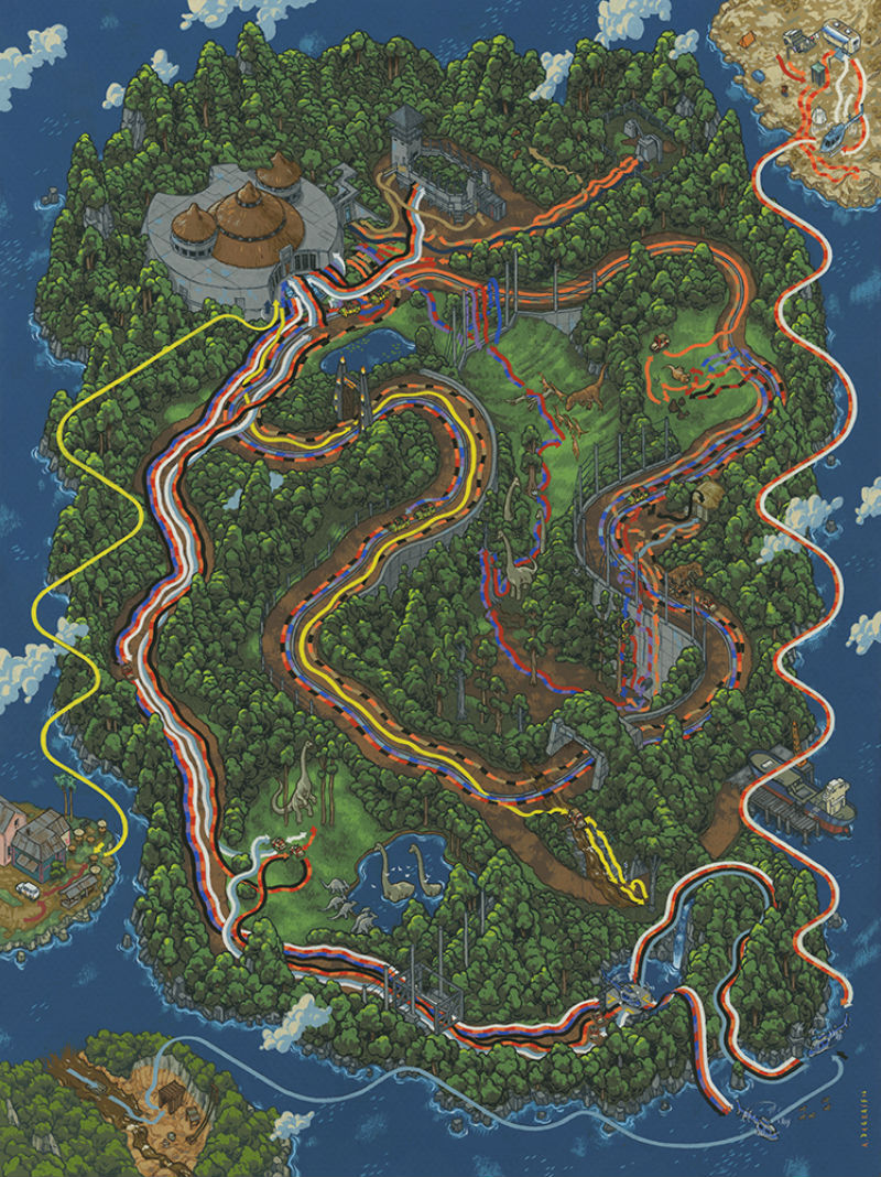 Illustration for article titled You Won't Believe the Insane Detail In These Incredible Movie MapsÂ